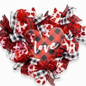 AuroraAria Heart Wreath,16 Inch Rustic Farmhouse BEAUTIFUL